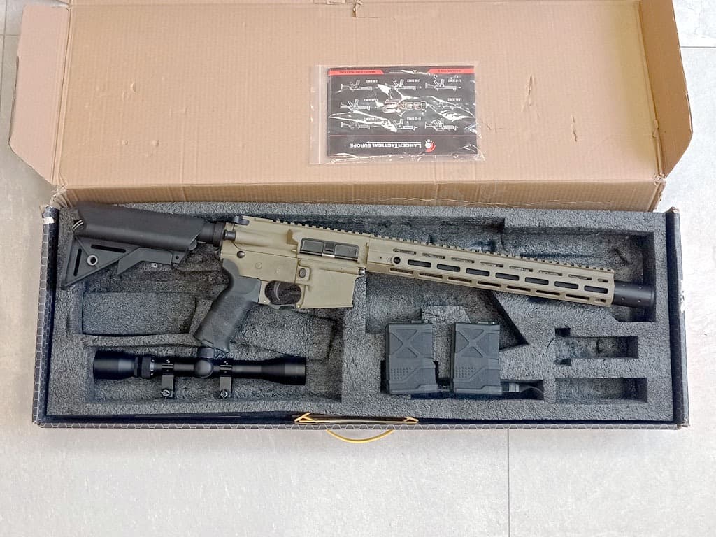 Airsoft puska LT-32 DMR (Gen.2) + távcső + bipod + 2x mag - TAN - VISSZAJUTOTT - Thumbnail 3