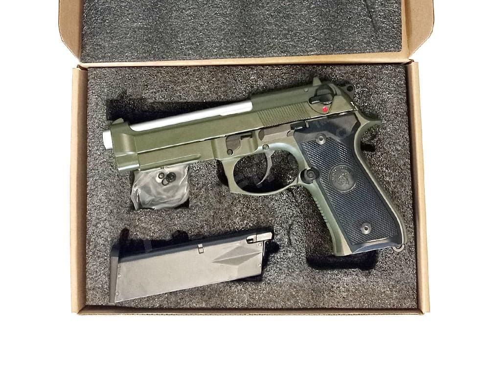 Airsoft pisztoly M9A1, gáz visszahúzós (GBB) - OD - NEM FUNKCIÓS - Image 1