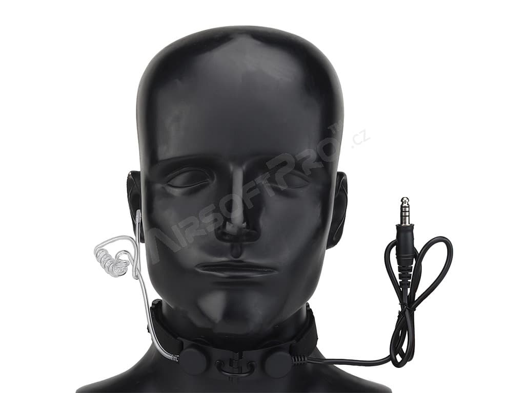 HD-07 Tactical Throat Mic with Acoustic Tube - Thumbnail 4