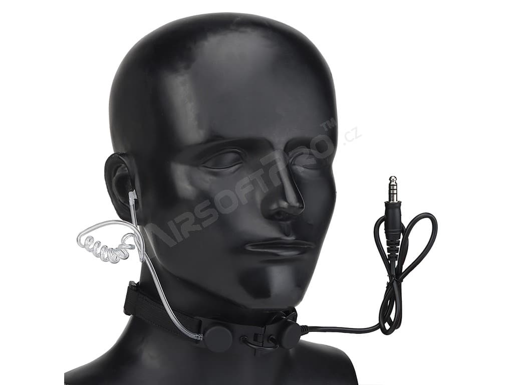 HD-07 Tactical Throat Mic with Acoustic Tube - Thumbnail 5